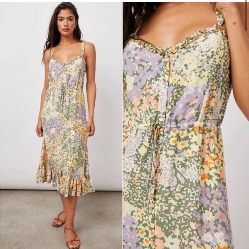 Rails Adalyn Gardenia Floral Multicolor Midi Dress